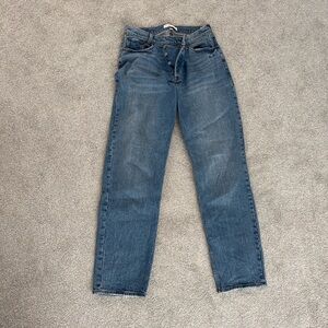 Abercrombie & Fitch curve love cross waist Straight Leg Jeans